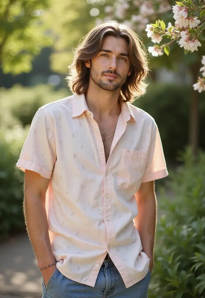 50 Mullet Hairstyles for Men with Straight Hair That Stand Out - 47. Mullet with Long Waves