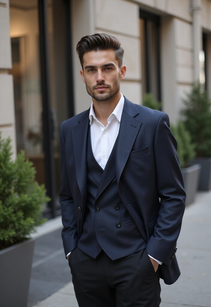 50 Mullet Hairstyles for Men with Straight Hair That Stand Out - 48. Mullet with a Classic Part