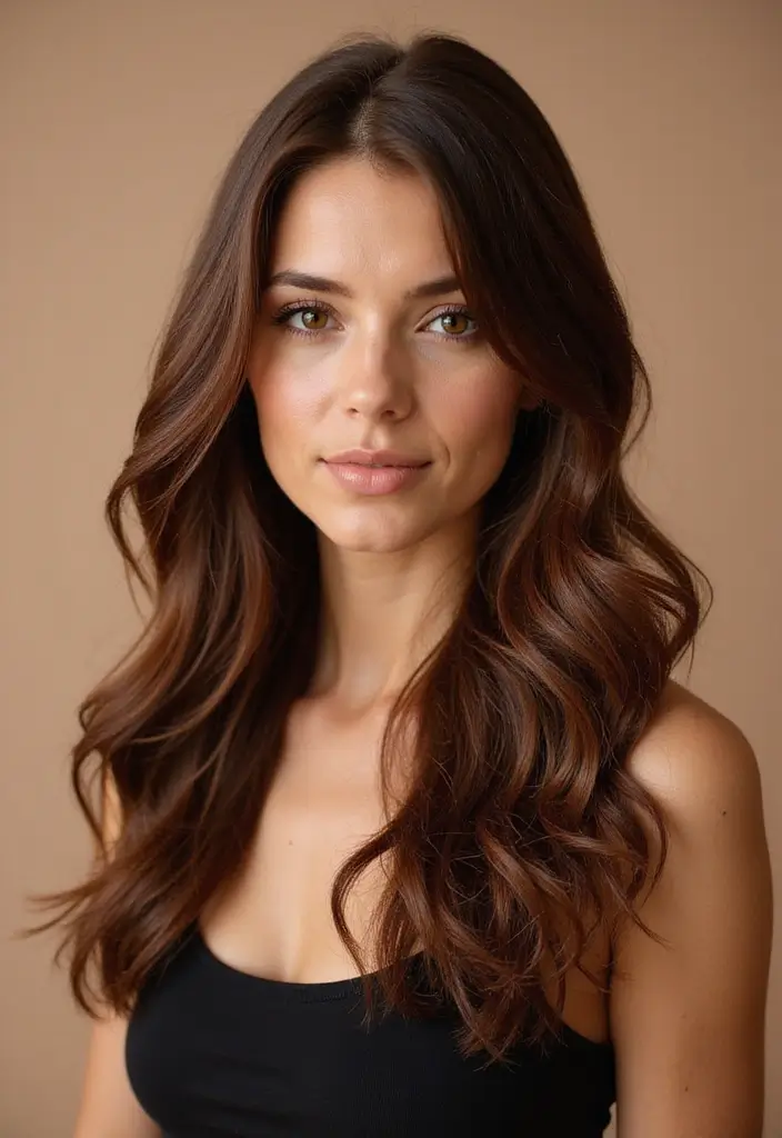 50 Natural Hair Color Ideas for a Fresh Everyday Look 1 50 Natural Hair Color Ideas for a Fresh Everyday Look - 1. Warm Chestnut Brown