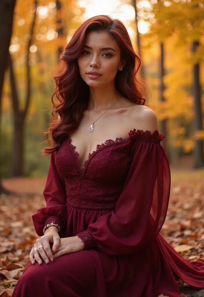 50 Natural Hair Color Ideas for a Fresh Everyday Look 10 50 Natural Hair Color Ideas for a Fresh Everyday Look - 10. Rich Burgundy