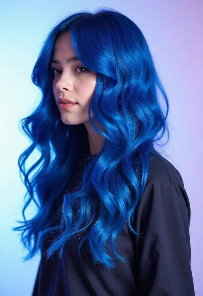 50 Natural Hair Color Ideas for a Fresh Everyday Look 17 50 Natural Hair Color Ideas for a Fresh Everyday Look - 17. Natural Deep Blue