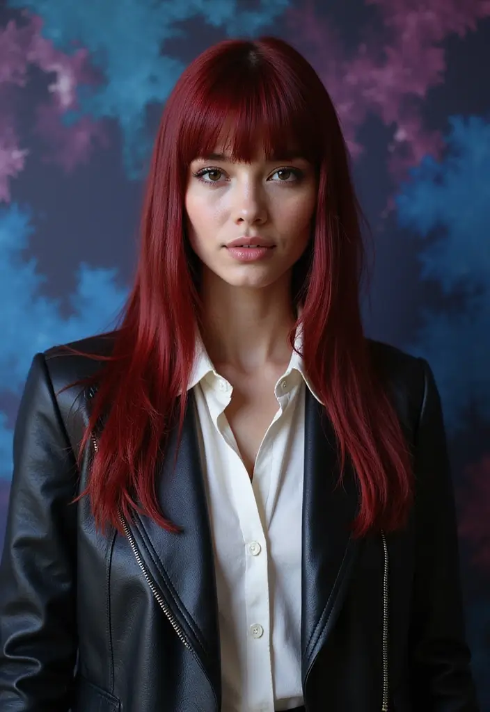 50 Natural Hair Color Ideas for a Fresh Everyday Look 22 50 Natural Hair Color Ideas for a Fresh Everyday Look - 21. Deep Cherry Red
