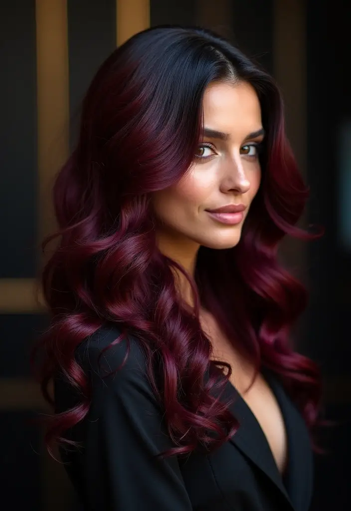 50 Natural Hair Color Ideas for a Fresh Everyday Look 39 50 Natural Hair Color Ideas for a Fresh Everyday Look - 38. Natural Black Cherry