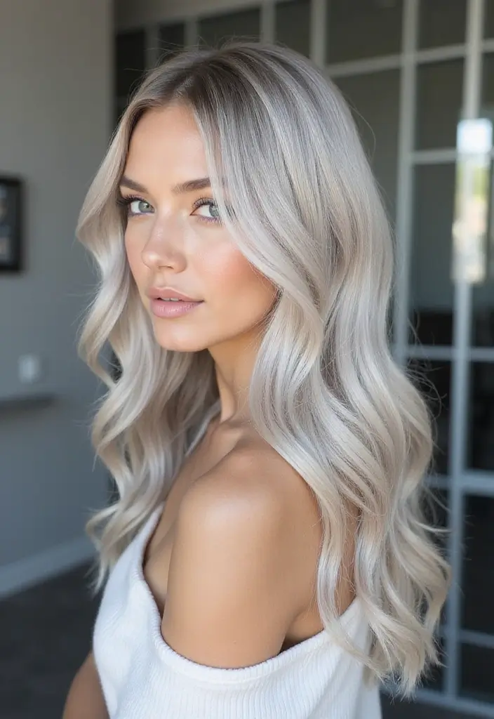 50 Natural Hair Color Ideas for a Fresh Everyday Look 42 50 Natural Hair Color Ideas for a Fresh Everyday Look - 41. Silvery Blonde