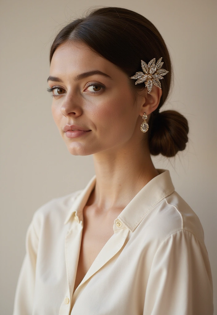50 Packing Gel Hairstyles with Attachment That Turn Heads 10 50 Packing Gel Hairstyles with Attachment That Turn Heads - 10. Sleek Low Bun with Hair Clip
