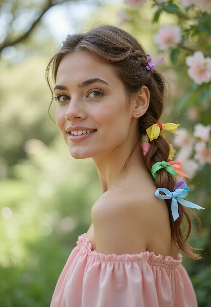 50 Packing Gel Hairstyles with Attachment That Turn Heads 16 50 Packing Gel Hairstyles with Attachment That Turn Heads - 16. Butterfly Braid with Ribbon