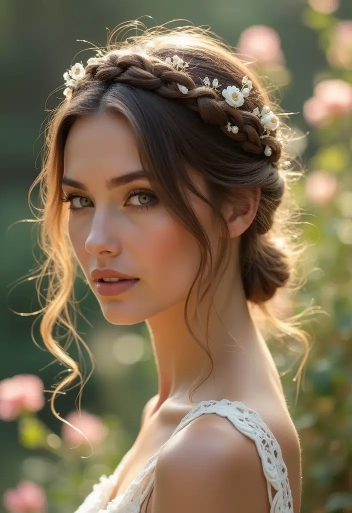 50 Packing Gel Hairstyles with Attachment That Turn Heads 33 50 Packing Gel Hairstyles with Attachment That Turn Heads - 33. Crown Braid with Side Bangs