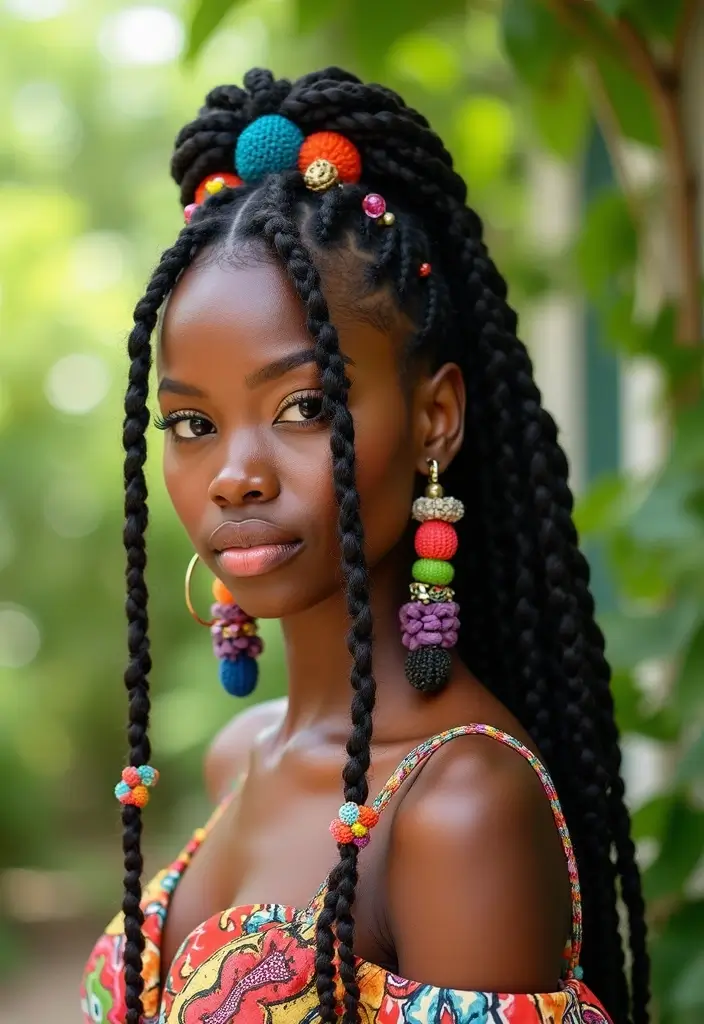 50 Packing Gel Hairstyles with Attachment That Turn Heads 47 50 Packing Gel Hairstyles with Attachment That Turn Heads - 47. Crochet Braid with Accessories