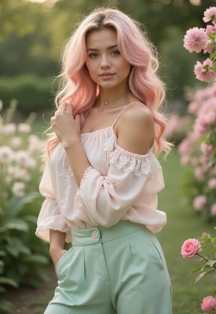 50 Pink Hair Color Ideas That Make a Bold Statement - 2. Blush Pink Perfection