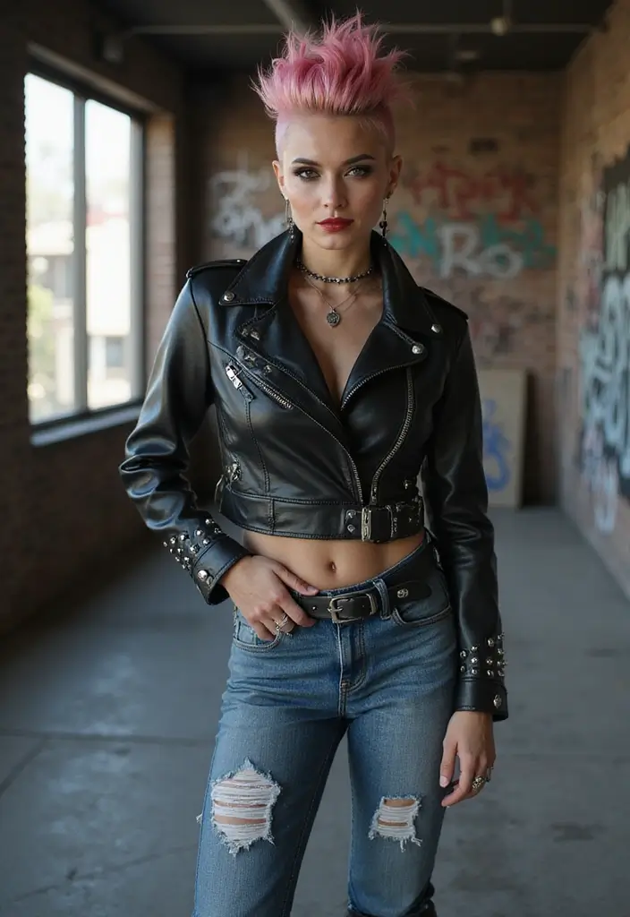 50 Pink Hair Color Ideas That Make a Bold Statement - 21. Pink Mohawk Marvel