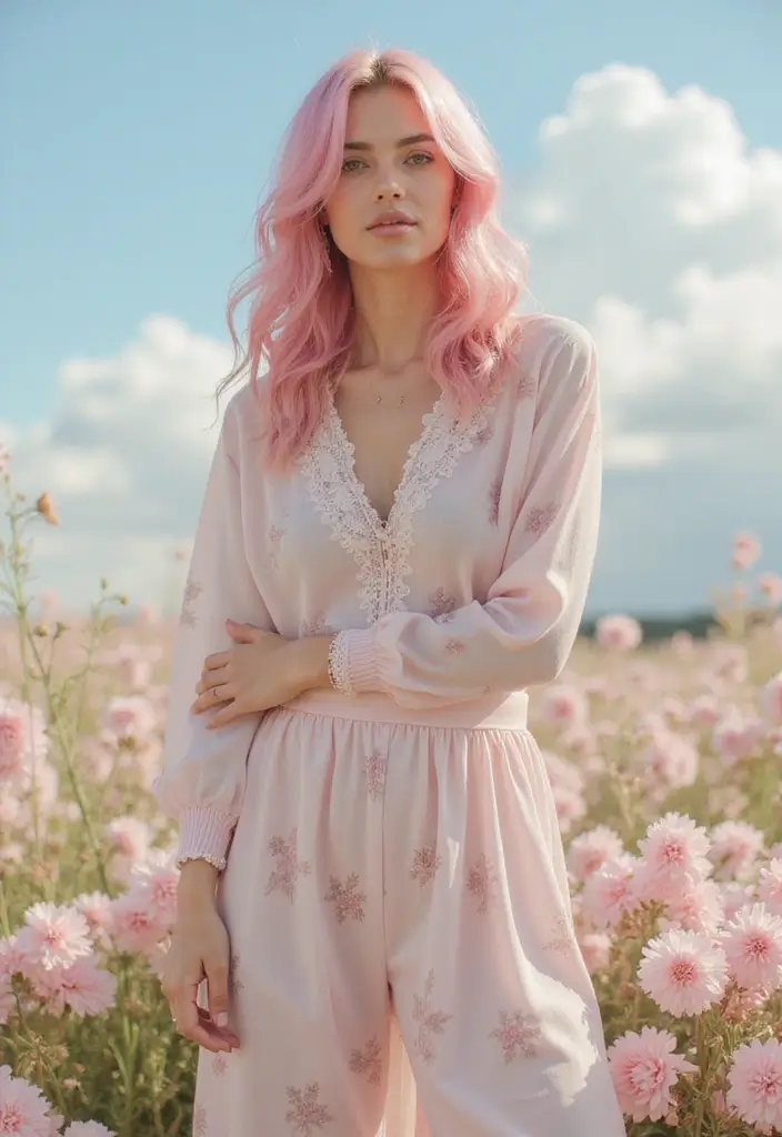 50 Pink Hair Color Ideas That Make a Bold Statement - 24. Candy Floss Glam