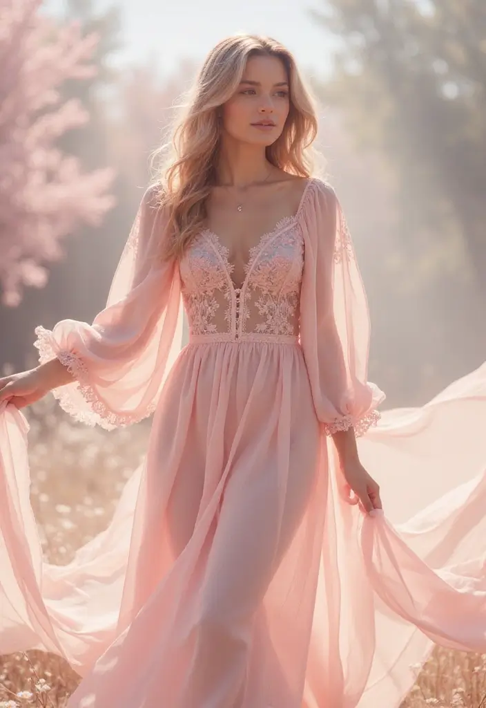 50 Pink Hair Color Ideas That Make a Bold Statement - 34. Soft Pink Curtains