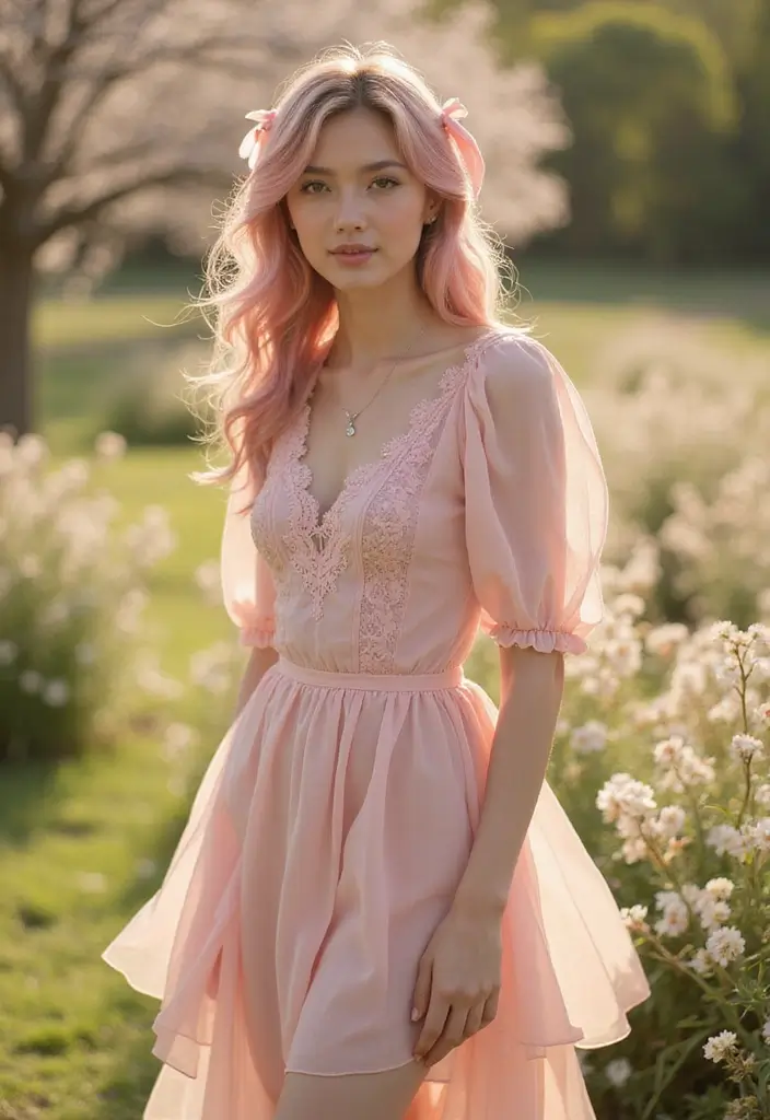 50 Pink Hair Color Ideas That Make a Bold Statement - 37. Pink Ribbons