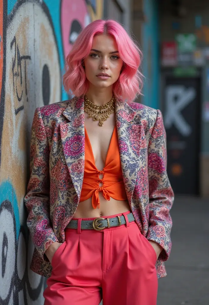 50 Pink Hair Color Ideas That Make a Bold Statement - 40. Pink Shag Cut