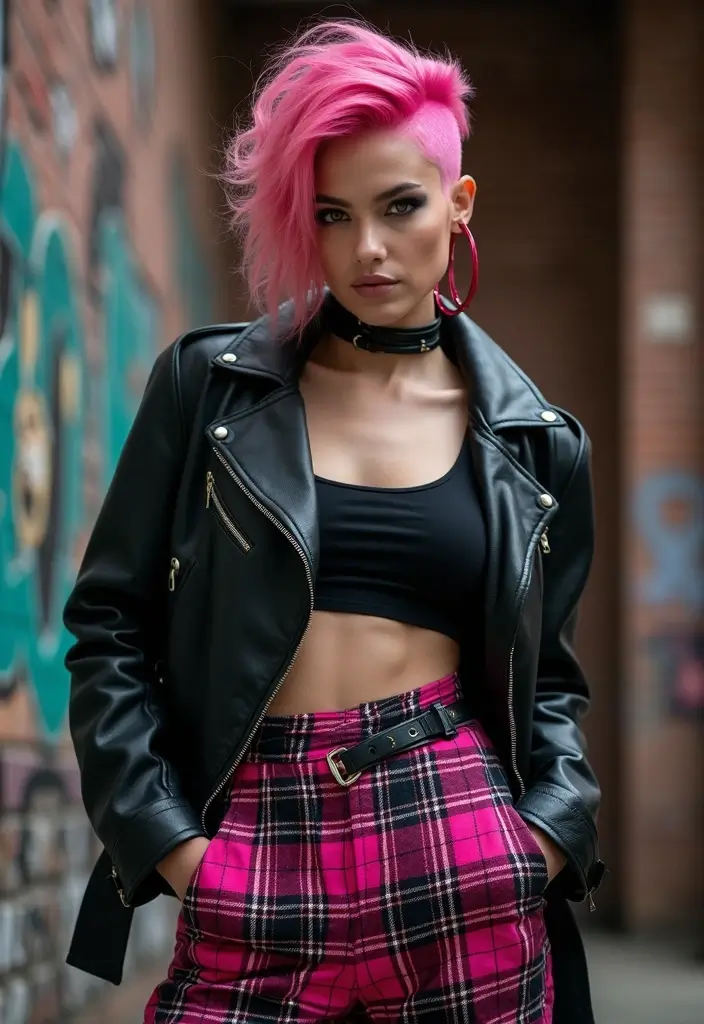 50 Pink Hair Color Ideas That Make a Bold Statement - 45. Pink Side Shave