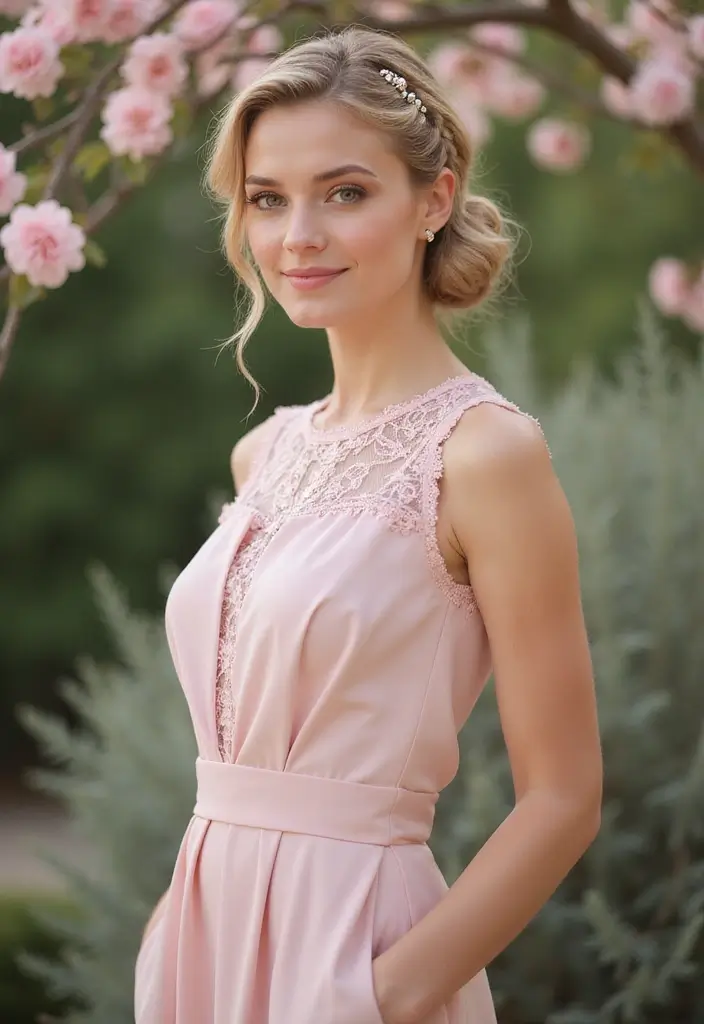50 Pink Hair Color Ideas That Make a Bold Statement - 46. Pink Braided Updo
