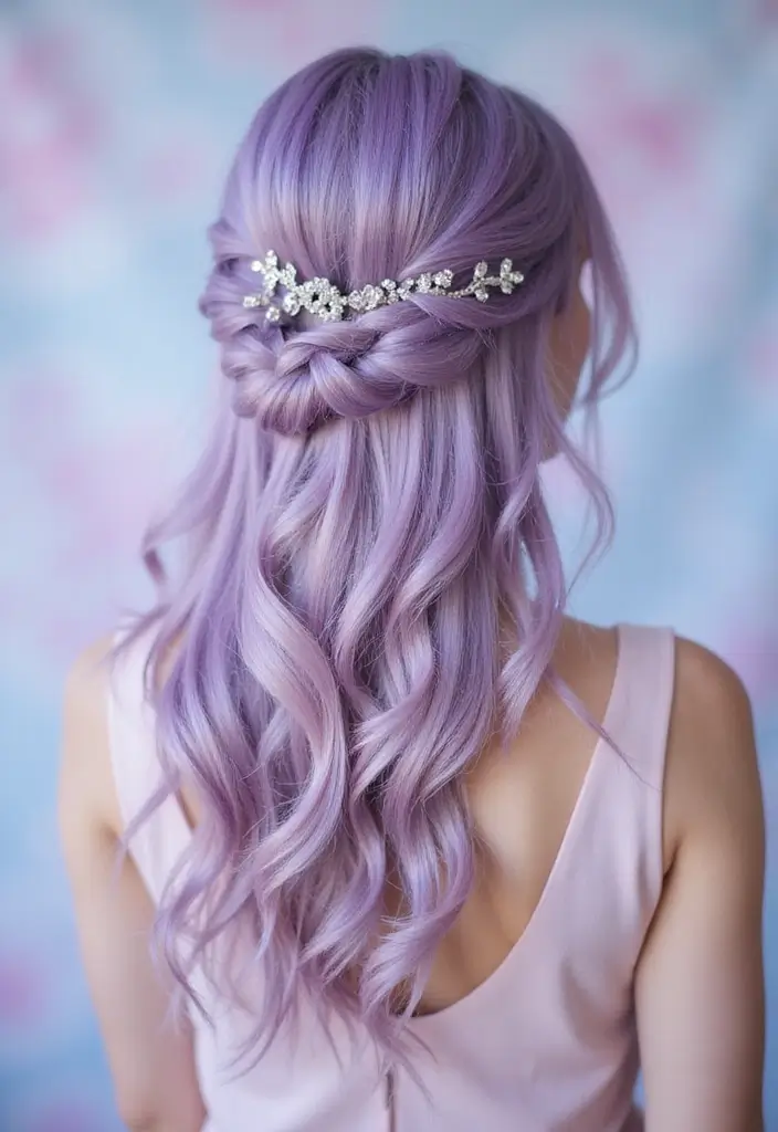 50 Purple Hair Color Ideas That Look Creative and Fun - 21. Violet Faded Pastel
