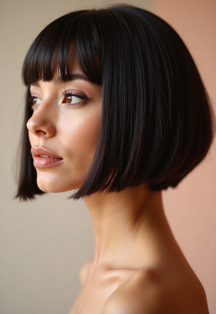 50 Short Bob Hairstyles for Women That Always Look Chic - 1. Sleek Blunt Bob