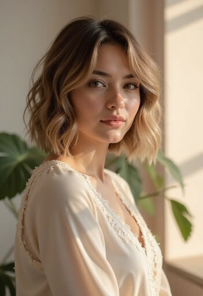 50 Short Bob Hairstyles for Women That Always Look Chic - 21. Layered Bob with Highlights