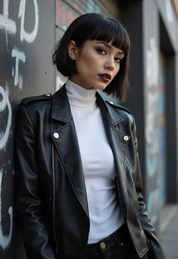 50 Short Bob Hairstyles for Women That Always Look Chic - 22. Blunt Cut with Undercut