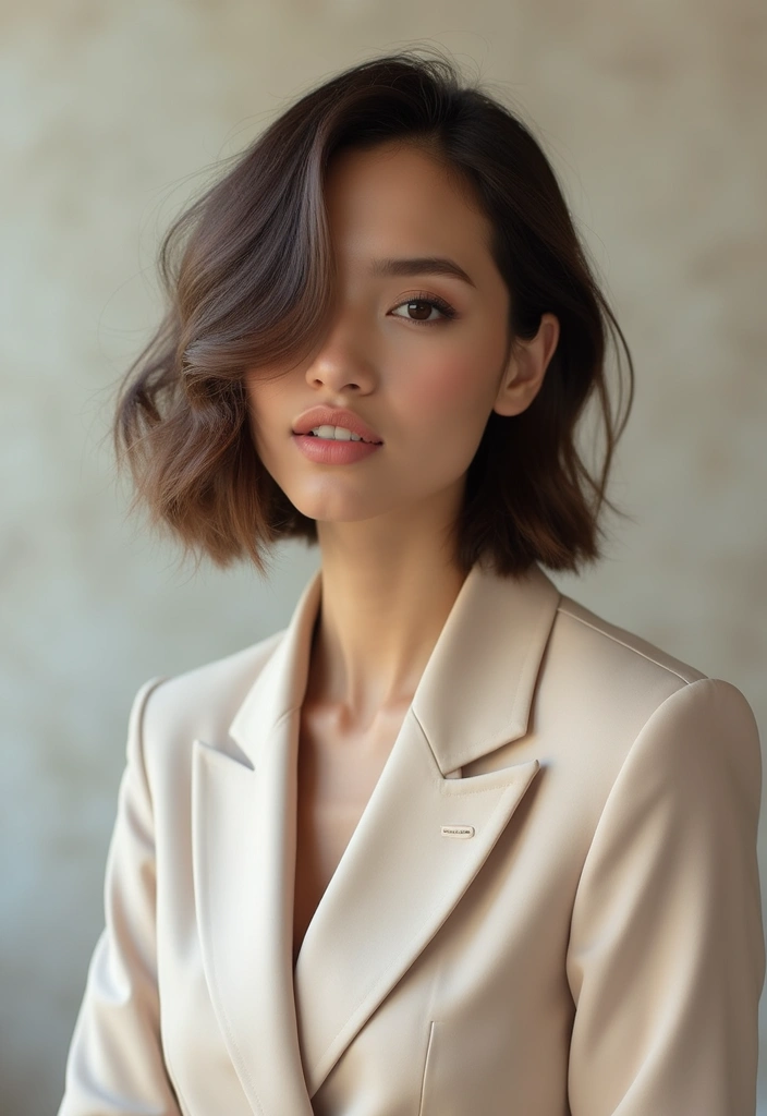 50 Short Bob Hairstyles for Women That Always Look Chic - 24. Chic Side-Part Bob