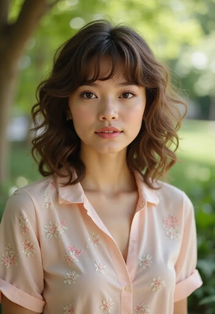 50 Short Curly Hair Hairstyles That Look Adorable 14 50 Short Curly Hair Hairstyles That Look Adorable - 14. Soft Curly Bangs