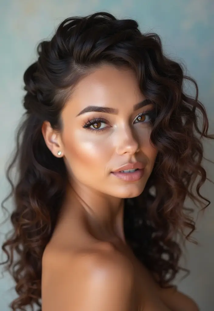 50 Short Curly Hair Hairstyles That Look Adorable 42 50 Short Curly Hair Hairstyles That Look Adorable - 41. Curly Crown Braid