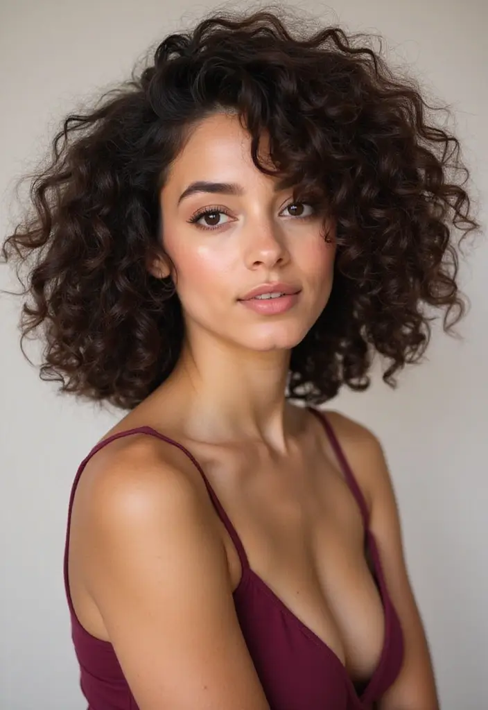 50 Short Curly Hair Hairstyles That Look Adorable 6 50 Short Curly Hair Hairstyles That Look Adorable - 6. Textured Shag Cut