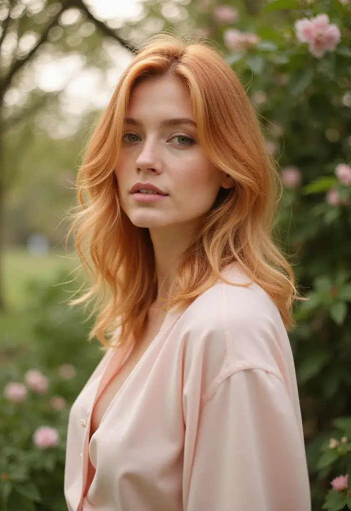 50 Short Hair Color Ideas That Instantly Upgrade Your Look - 18. Strawberry Blonde Lob