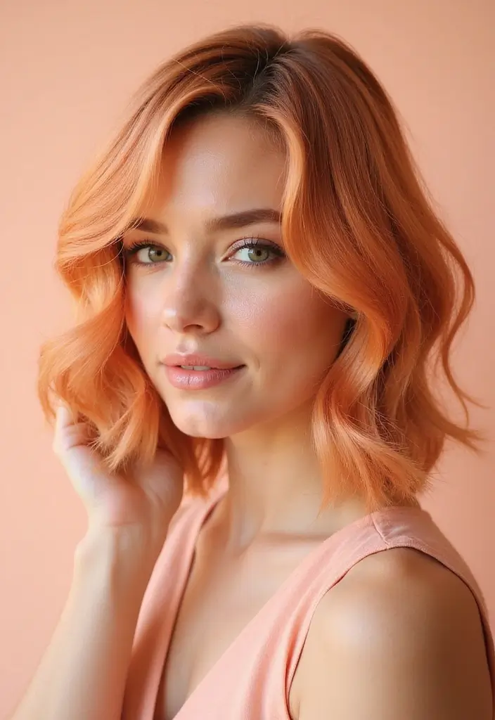 50 Short Hair Color Ideas That Instantly Upgrade Your Look - 30. Light Apricot Bob