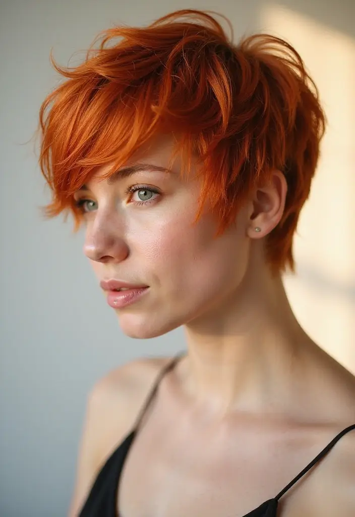 50 Short Hair Color Ideas That Instantly Upgrade Your Look - 39. Ginger Spice Pixie