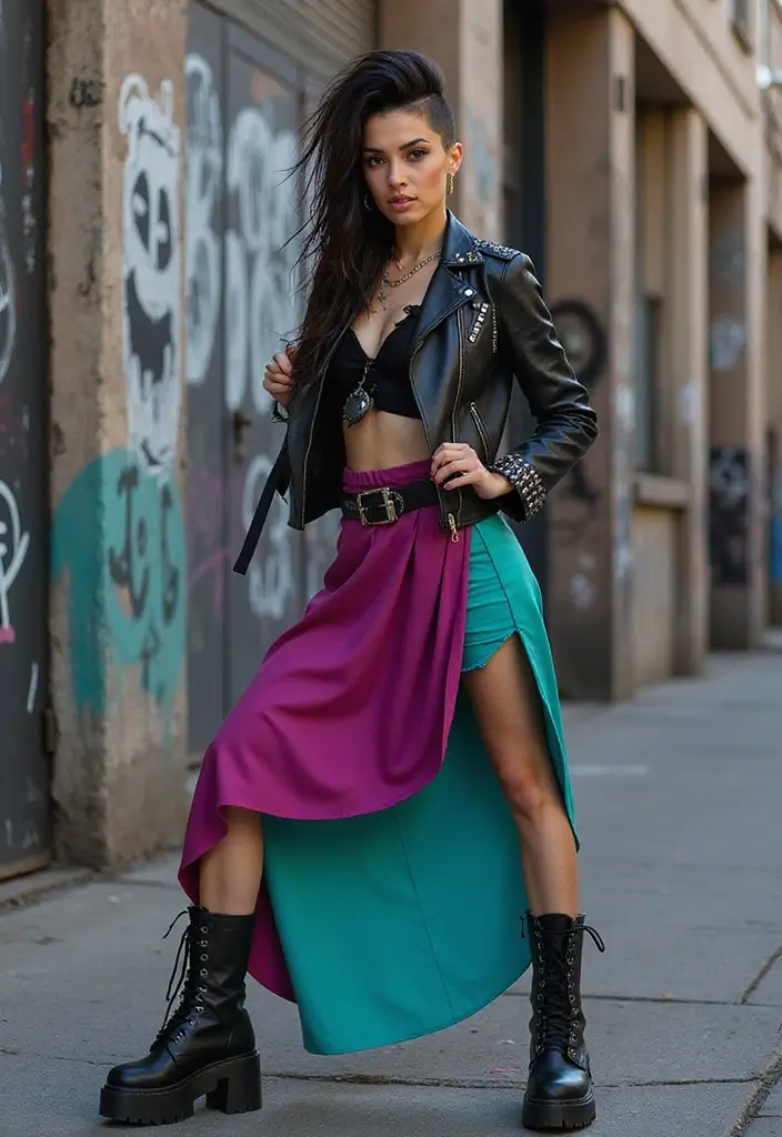 50 Short to Medium Hairstyles for Women That Feel Stylish - 39. Edgy Mohawk with Long Layers