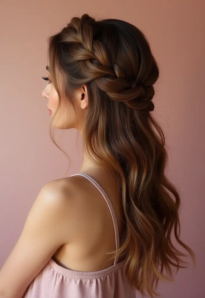 50 Simple Hairstyles for Short Hair That Take Minutes - 1. Twisted Crown Braid