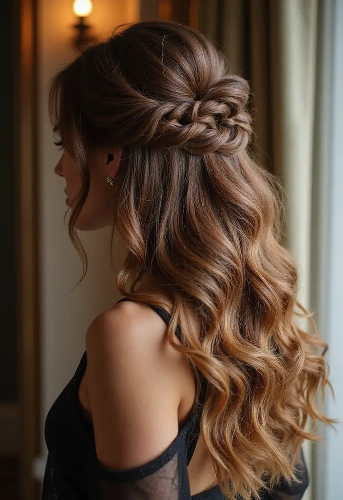 50 Simple Hairstyles for Short Hair That Take Minutes - 30. Textured Half-Up