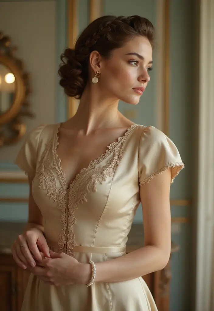 50 Simple Hairstyles for Short Hair That Take Minutes - 37. Braided Vintage Bun