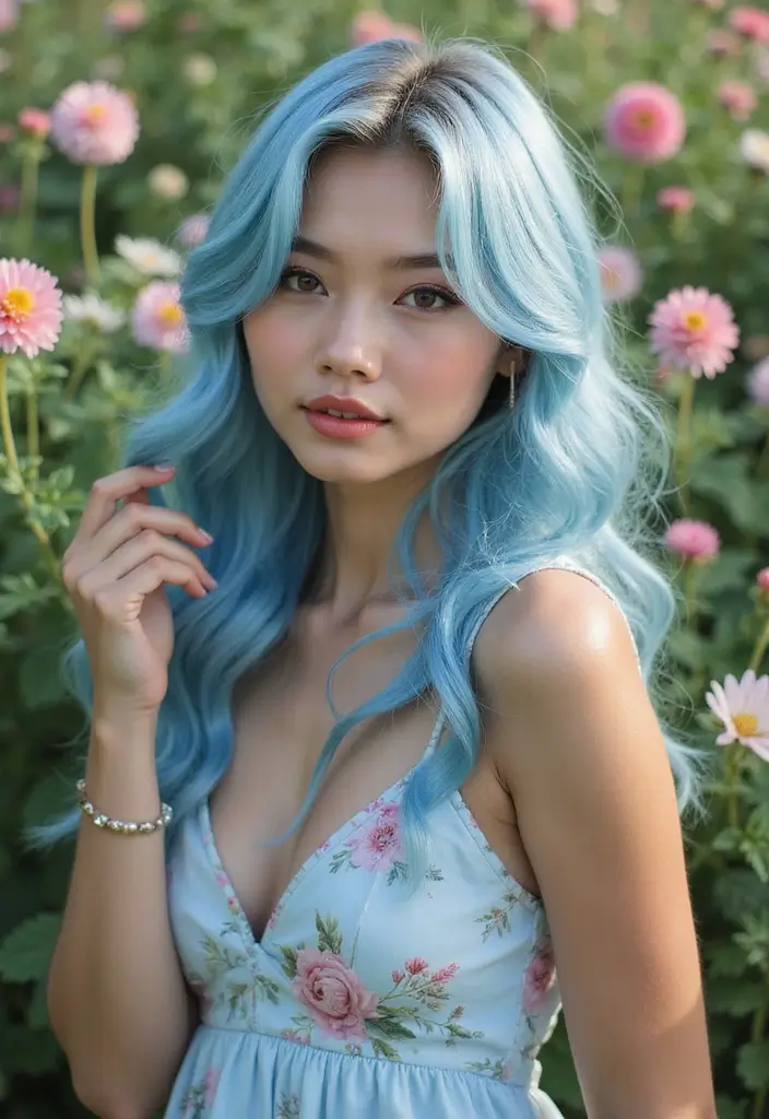 50 Soft Summer Hair Color Ideas That Brighten Your Look - 19. Frosty Blueberry