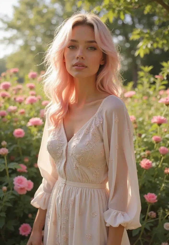 50 Soft Summer Hair Color Ideas That Brighten Your Look - 33. Light Petal Pink