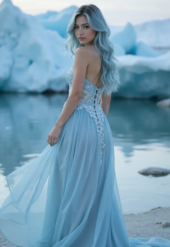 50 Stunning Hair Color Ideas for Women of Every Age - 48. Glacial Blue