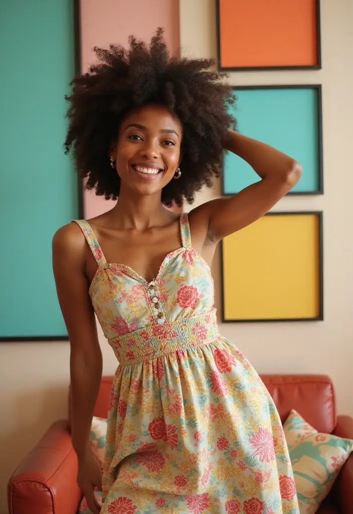 50 Stunning Hairstyles for Black Hair You’ll Want to Try - 21. Retro Afro Puff