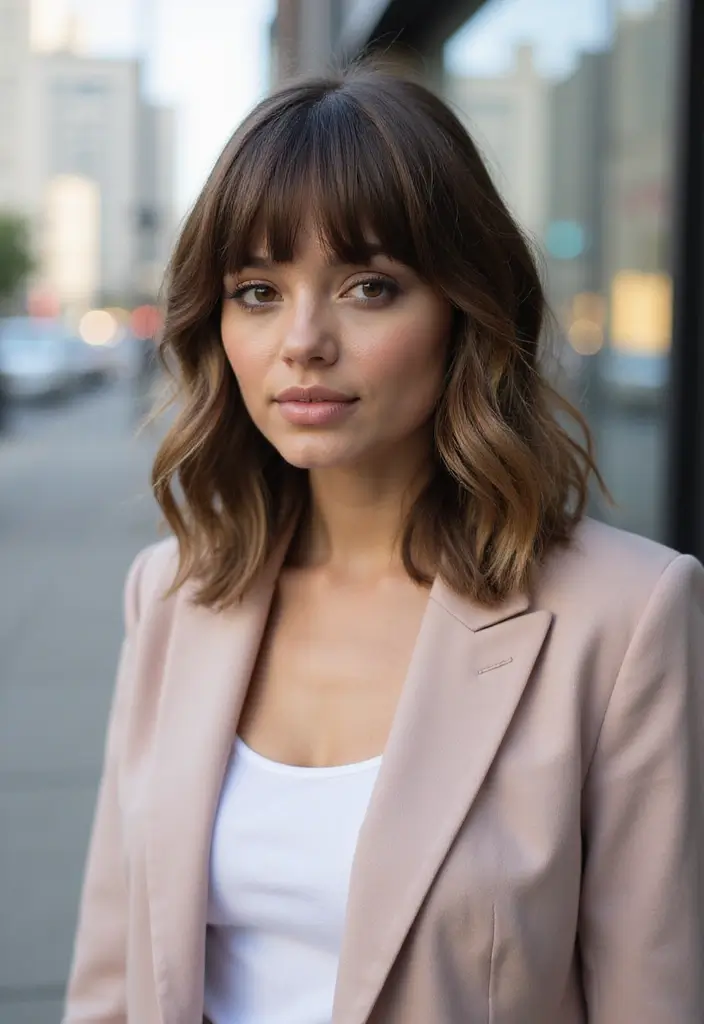 50 Stunning Hairstyles for Black Hair You’ll Want to Try - 46. Layered Bangs