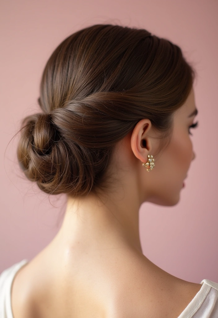 50 Stylish Hairstyles for Shoulder Length Hair You’ll Love - 1. Classic French Twist