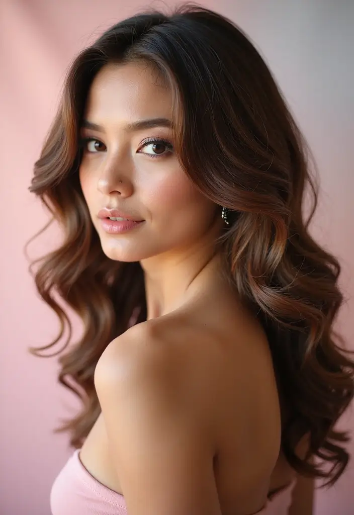 50 Stylish Hairstyles for Shoulder Length Hair You’ll Love - 8. Side-Swept Curls