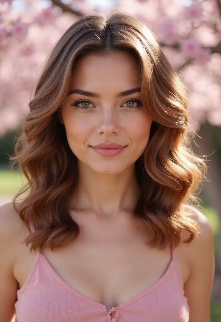 50 Trendy Two-Tone Hair Color Ideas for a Fresh Vibe 41 50 Trendy Two-Tone Hair Color Ideas for Curly Hair Types - 40. Cherry Blossom and Ash Brown