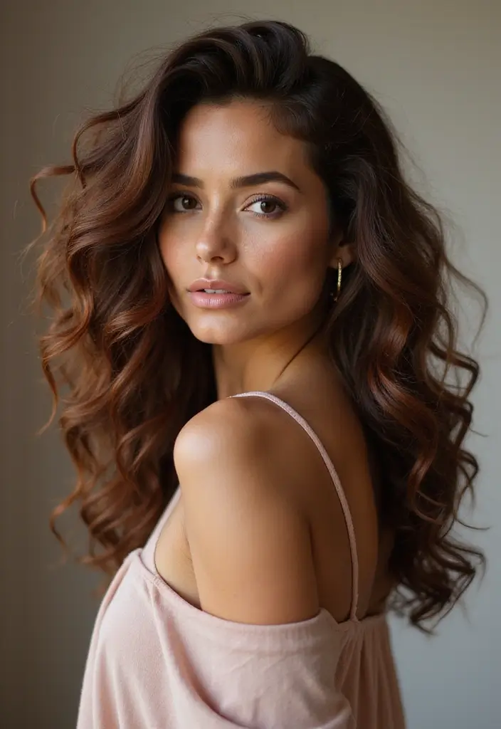 50 Trendy Two-Tone Hair Color Ideas for a Fresh Vibe 45 50 Trendy Two-Tone Hair Color Ideas for Curly Hair Types - 44. Dark Chocolate and Honey