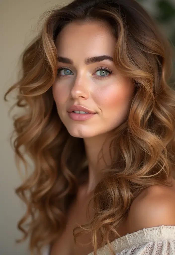 50 Trendy Two-Tone Hair Color Ideas for a Fresh Vibe 47 50 Trendy Two-Tone Hair Color Ideas for Curly Hair Types - 46. Warm Amber and Ash Blonde