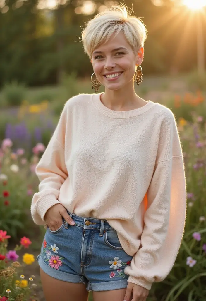 50 Very Short Hairstyles for Women That Are Chic and Bold - 22. Playful Pixie with Highlighted Tips