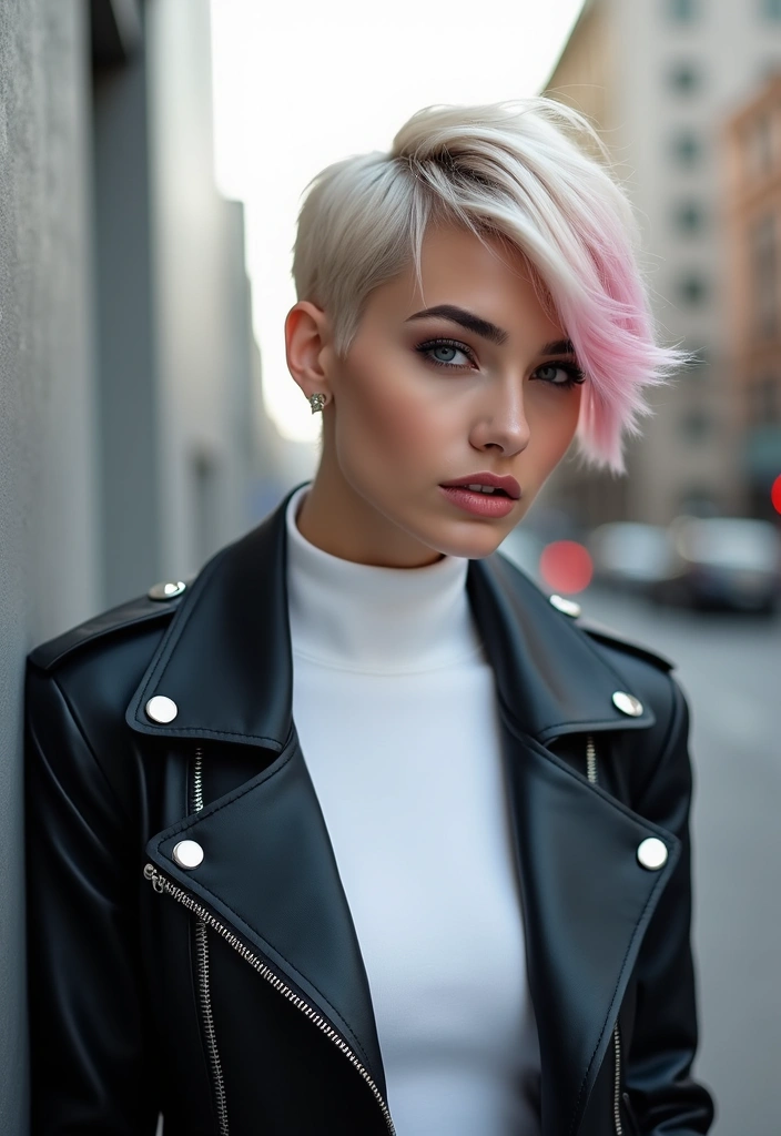50 Very Short Hairstyles for Women That Are Chic and Bold - 48. Short Pixie with Dramatic Highlights