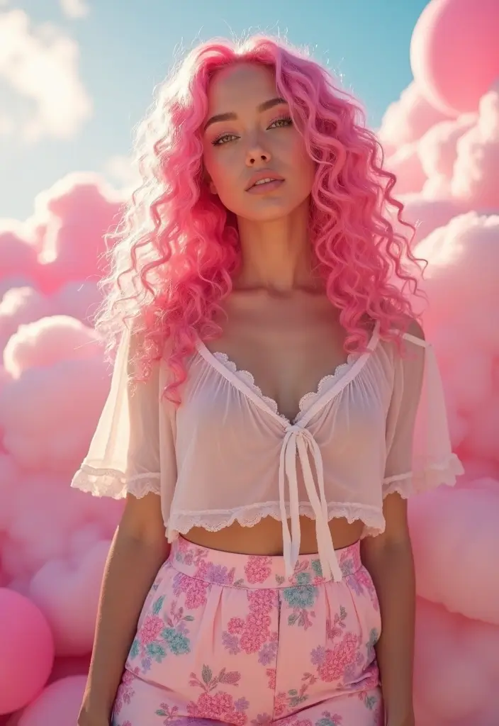 50 Vivid Hair Color Ideas That Turn Heads Instantly 11 50 Vivid Hair Color Ideas That Turn Heads Instantly - 11. Candy Pink Curls