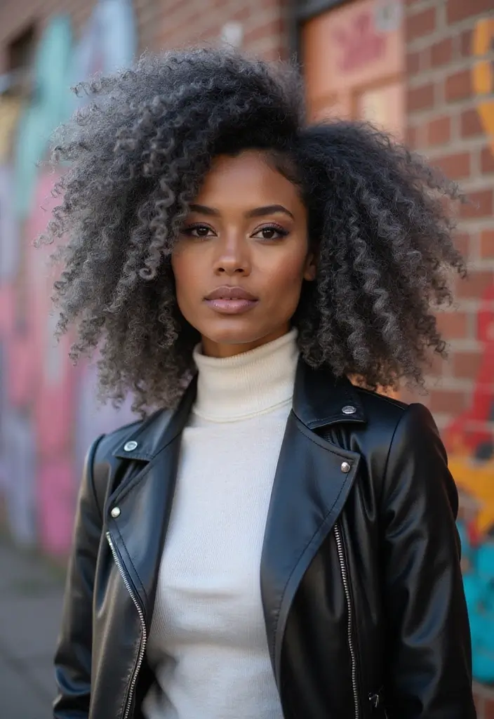 50 Vivid Hair Color Ideas That Turn Heads Instantly 14 50 Vivid Hair Color Ideas That Turn Heads Instantly - 14. Charcoal Grey Textures