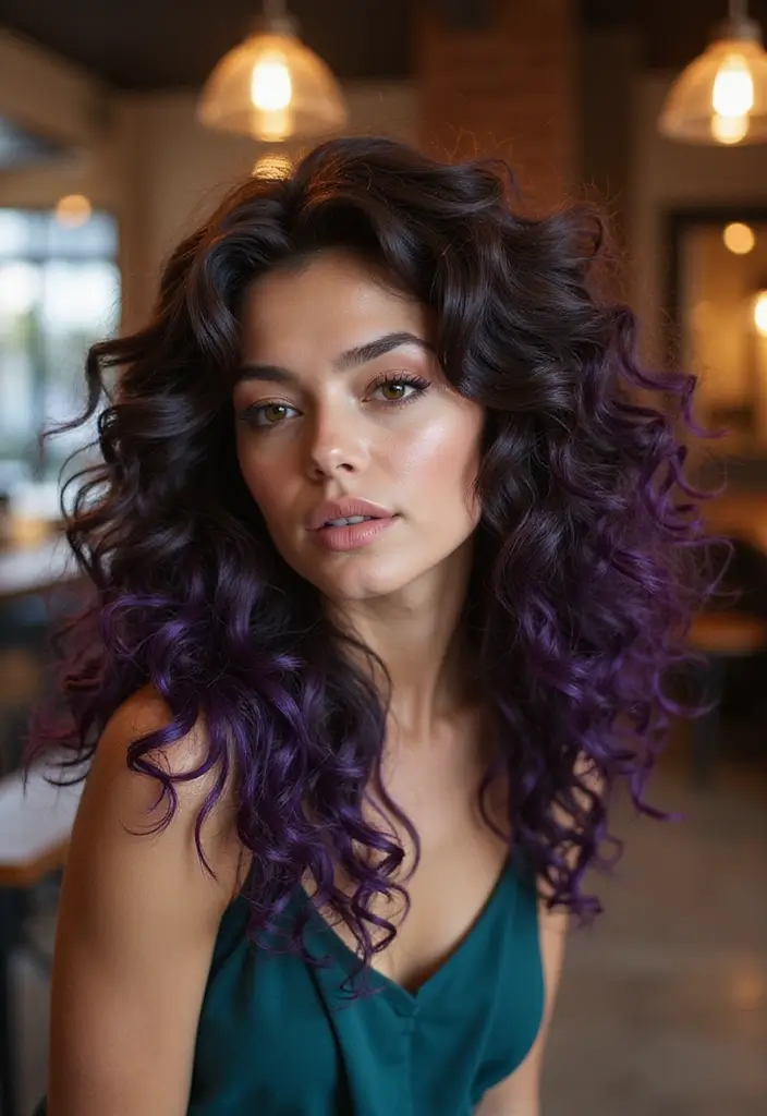 50 Vivid Hair Color Ideas That Turn Heads Instantly 33 50 Vivid Hair Color Ideas That Turn Heads Instantly - 33. Mocha Brown with Vibrant Underlights